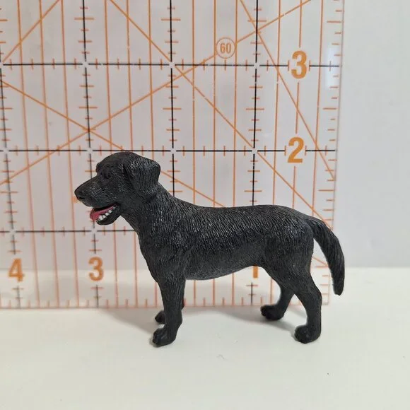 Black Labrador Retriever Dog Tree House Kids 3" Figure - Picture 7 of 7